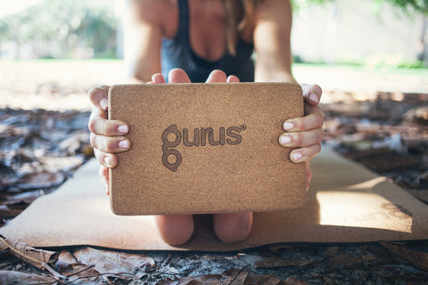 Gurus All Natural Cork Yoga Block