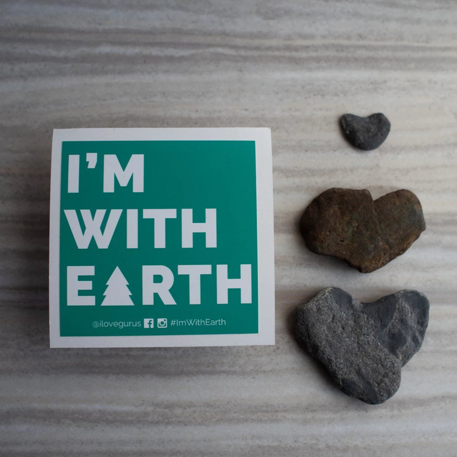 I'm With Earth Sticker