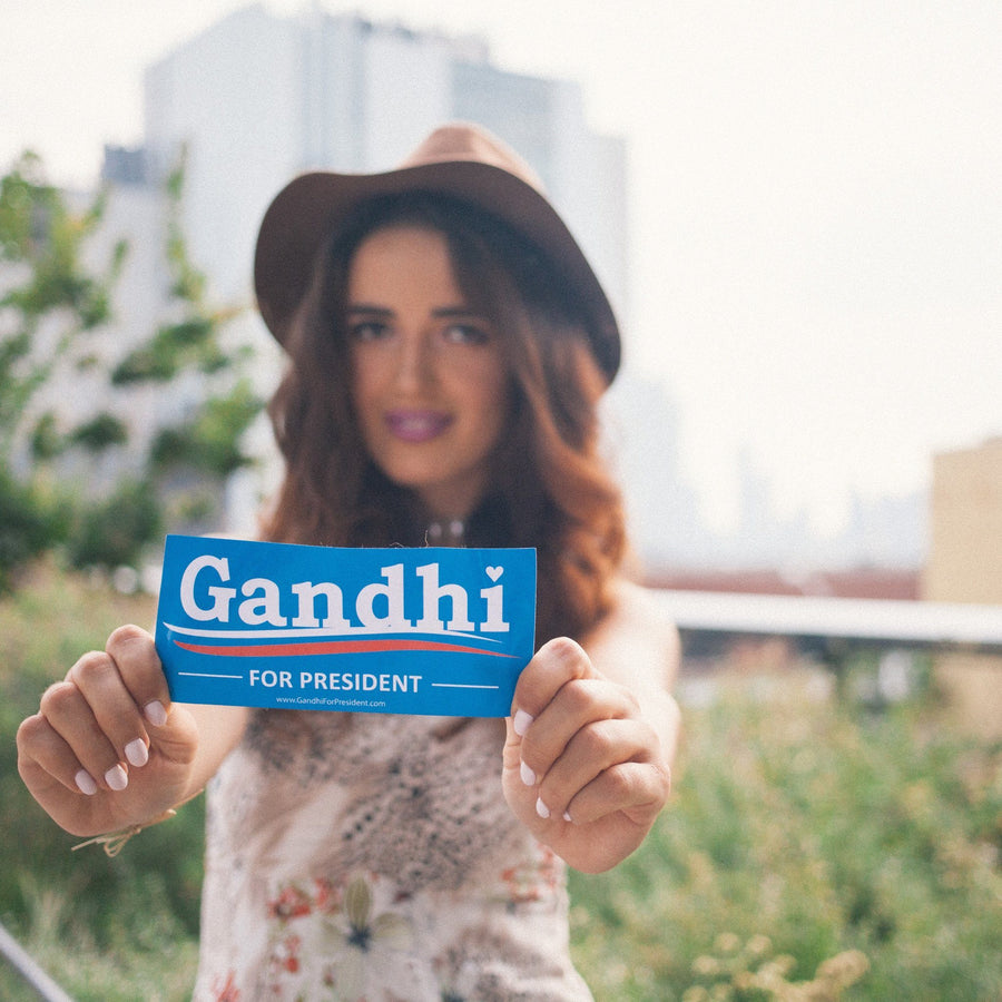 Gandhi for President Bumper Sticker