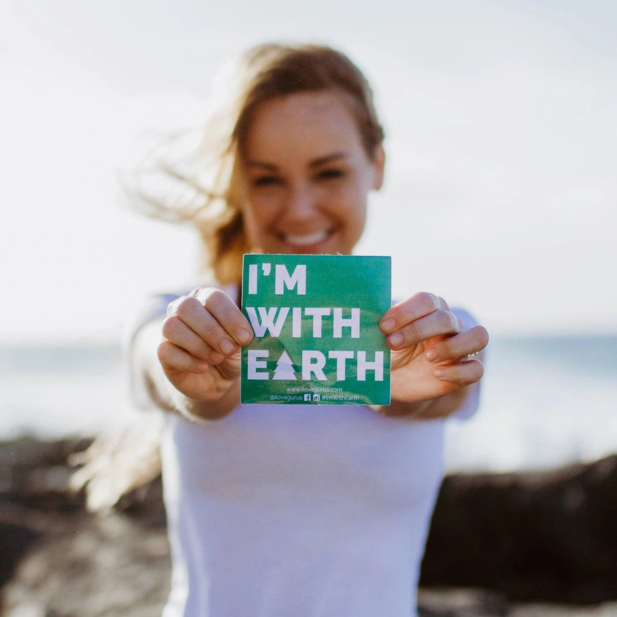 I'm With Earth Sticker