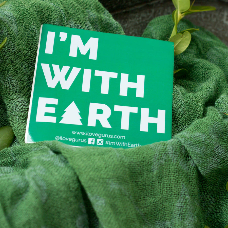 I'm With Earth Sticker